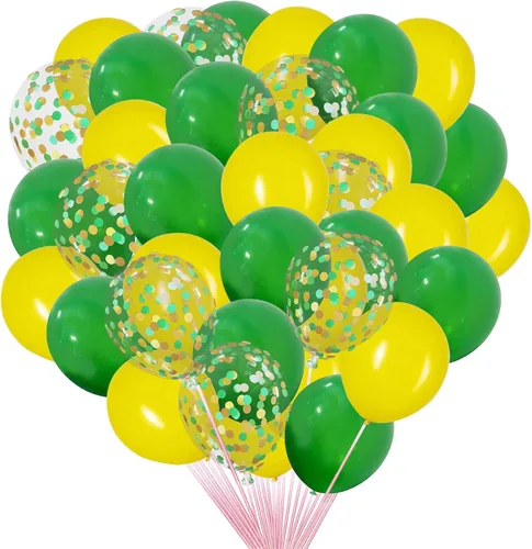 Vista 17 de Globos negros y dorados con globos de confeti negro y dorado para Año Nuevo, graduación, baby shower, boda, cumpleaños, fiestas familiares, 50