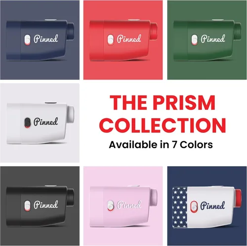 Vista 8 de Pinned Prism Slope Golf Rangefinder - Golf Distance Rangefinder with Slope - USB Rechargeable, Pinned Locked Vibration Laser Range Finder - Range