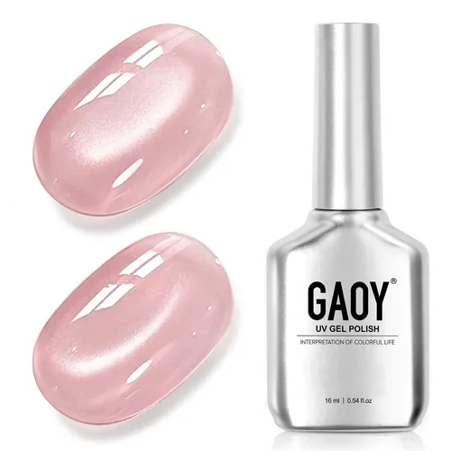 Vista 78 de GAOY Esmalte de uñas de gel Brown Cat Eye, 4629 azul ámbar, 0.5 fl oz Ámbar azul