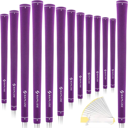 Vista 17 de SAPLIZE Empuñaduras de golf exclusivas para mujer, paquete de 13 empuñaduras de goma suave con diseño cónico optimizado, cómodos y absorbentes