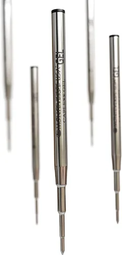 Vista 5 de Monteverde Recambio de bolígrafo de gel fino para bolígrafos de gel Montblanc, paquete de 6, negro (M423BK)