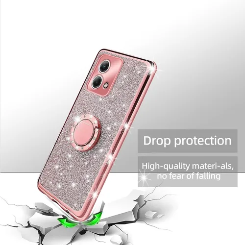 Vista 7 de Funda para Moto G Stylus 4G 2023, Moto G Stylus 2023 (no 0.18 oz) para mujer, con purpurina, suave, elegante, transparente, TPU de lujo, bonita