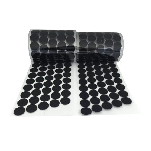 Vista 9 de Vkey - Gancho de velcro en forma de moneda, 20 mm de diámetro, puntos autoadhesivos (juego de 500 pares)