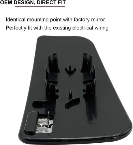 Vista 4 de Ford F150 F250 F350 F450 F550 Super Duty - Reemplazo de cristal del espejo inferior con calefacción lateral izquierdo, espejo convexo con soporte