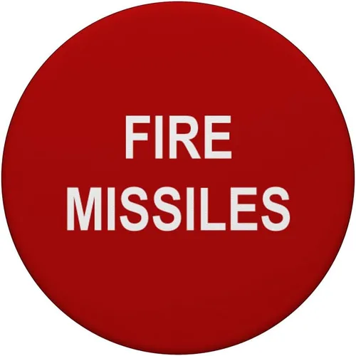 Vista 3 de Fire Misiles Botón PopSockets Agarre y Soporte para Teléfonos y Tabletas, Negro