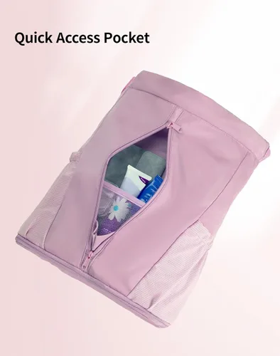 Vista 7 de sportsnew Mochila deportiva con cordón y compartimento para zapatos, bolsa de gimnasio para hombres y mujeres, bolsa de viaje resistente al agua