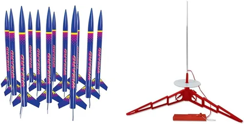 Vista 8 de Estes Wizard Cohete Modelo Volador Paquete a Granel (Paquete de 12) Guía de Alineación de Aletas