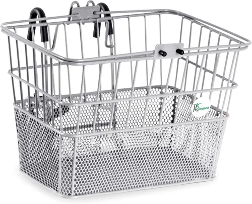 Vista 6 de ProSource Bicycle Front Basket for All Ages, Detachable Bike Basket with Adjustable Straps, Fits Most Bikes, 15LB Capacity