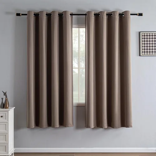 Vista 78 de IGEMAEVE Cortinas opacas de tamaño personalizado para dormitorio, 100 % opacas, 1 panel, aislamiento térmico, cortinas de oscurecimiento
