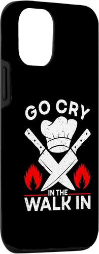 Vista 3 de iPhone 15 Go Cry In The Walk In, divertida funda de chef de cocina