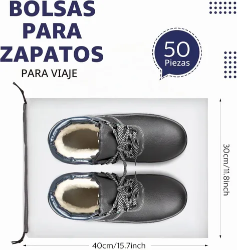 Vista 2 de Shappy - 50 bolsas translúcidas para zapatos, 11.8 x 15.7 pulgadas