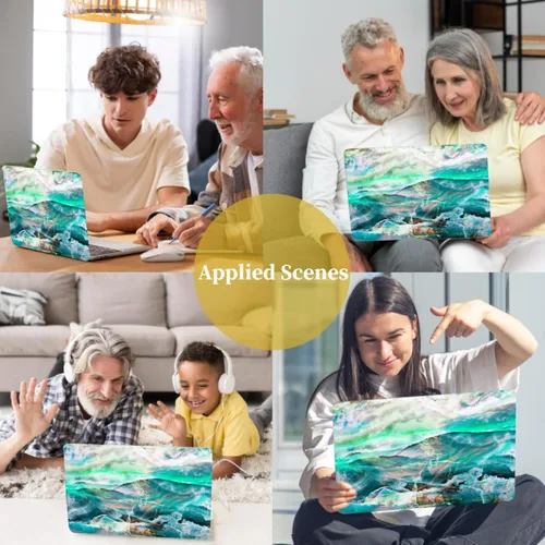 Vista 6 de Funda para laptop compatible con MacBook Air de 15 pulgadas, versión 2026-2023 M4 A3241 A2941 M3 A3114 M2 chip con pantalla de retina líquida