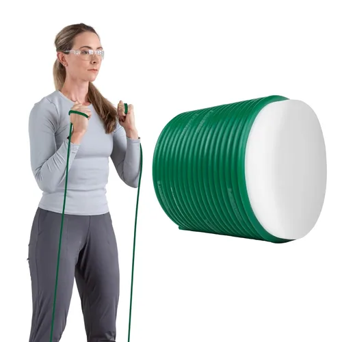 Vista 13 de TheraBand - Bandas de resistencia, banda elástica de látex profesional, para cuerpo superior e inferior, ejercicio de núcleo, terapia física