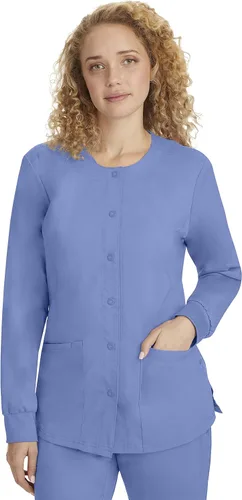 Vista 15 de Healing Hands Chaqueta médica con cierre de presión frontal para mujer Daisy 2-Way Stretch Uniform 5063 4 Pockets, 2-way Stretch Fabric, All-day