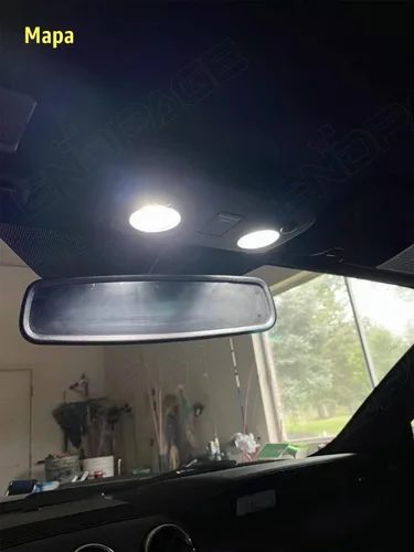 Vista 4 de Kit de luces LED interior super brillante de 5 piezas compatible con Ford Mustang 2005 2006 2007 2008 2009, iluminación blanca de 6000K para mapa