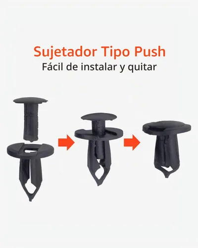 Vista 6 de Lantee Clips de coche – 10 piezas universales de nailon plástico remache clips de sujeción de 0.315 in
