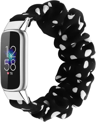 Vista 15 de Correas elásticas compatibles con Fitbit Luxe Bands, pulsera elástica de tela suave de repuesto para Fitbit Luxe Fitness Tracker, pequeña/grande