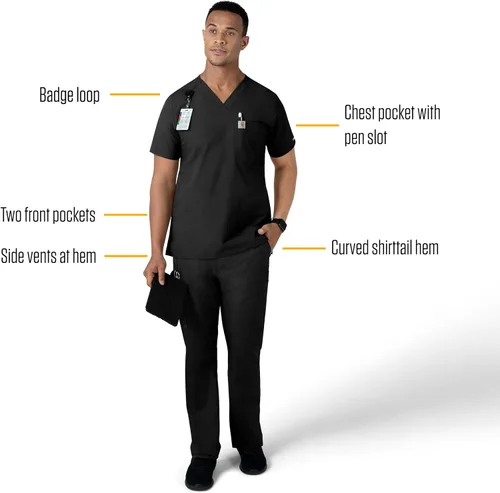 Vista 2 de Carhartt Camiseta con cuello en V Force para hombre