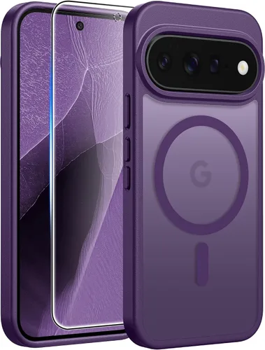 Vista 76 de FNTCASE - Funda para iPhone 16 Pro: magnética, mate, translúcida, de grado militar, protectora contra caídas, resistente, fina, duradera y a prueba