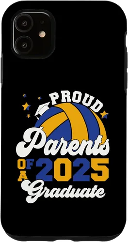 Vista 8 de iPhone 16 Parents of a 2025 Graduate Senior Graduation Volleyball Case