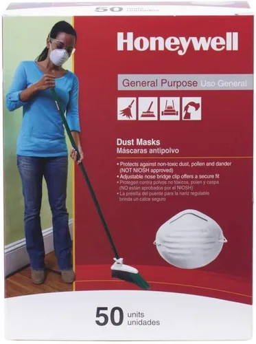 Vista 5 de Honeywell Mascarilla Antipolvo Desechable para Partículas Molestas, Paquete de 5 (RWS-54000)