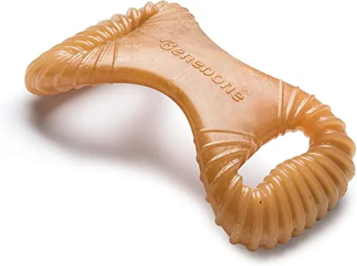Vista 37 de Benebone Bone - Juguete masticable duradero para perros para masticadores agresivos, tocino real, fabricado en Estados Unidos, pequeño