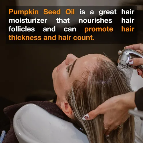 Vista 7 de Soapeauty Aceite virgen de semilla de calabaza cruda para el crecimiento de la piel y el cabello, remedio de aceite 100% puro, prensado en frío
