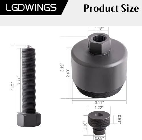 Vista 6 de Herramienta removedor de sello del cigüeñal delantero 303-1510, se adapta a Ford Super Duty 2011-2021 F250 F350 F450 F550, 6.7L Power Stroke Diesel