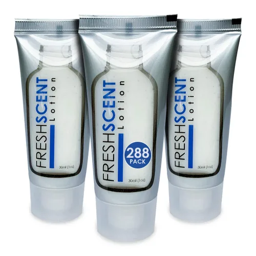 Vista 9 de Freshscent Loción 1oz (100 Pack) Tamaño de viaje del hotel, Amenidades a granel y artículos de tocador para la hospitalidad