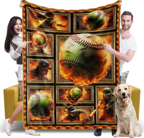 Vista 8 de Manta de fútbol, regalos de fútbol para mujeres y hombres, manta suave y acogedora para sofá, cama, sofá de viaje, manta ligera de franela de felpa