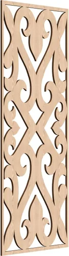 Vista 96 de Keene Paneles de pared decorativos de madera con calado, 9 3/8 pulgadas de ancho x 24 3/8 pulgadas de alto x 1/4 de alto, abedul Birch
