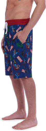 Vista 8 de Marvel Avengers Captain America Spider-Man Hulk Thor Black Widow, paquete de 2 pantalones cortos de pijama