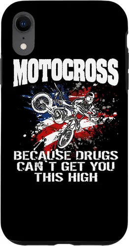 Vista 25 de Motocross Dirtbike MX Motorcycle Us Flag Case para iPhone 17
