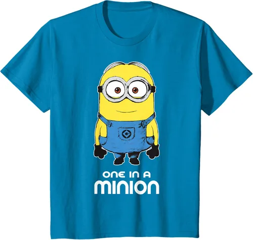 Vista 55 de Despicable Me Camiseta estampada Minions Bob One in A Minion Negro
