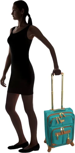 Vista 7 de Steve Madden Colección de equipaje de diseñador Maleta ligera y expandible para hombres y mujeres Bolsa de transporte duradera de 20 pulgadas