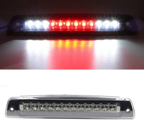 Vista 9 de Youxmoto Tercera luz LED de freno para Dodge Ram 1994-2001, luz de freno impermeable de montaje alto, 55077263AB (carcasa negra y lente ahumada)