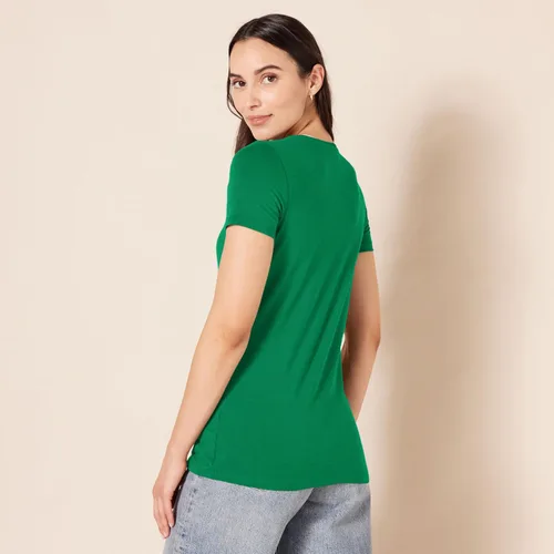 Vista 205 de Amazon Essentials Women's Regular-Fit Short-Sleeve Crewneck T-Shirt