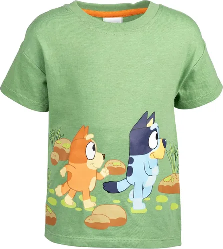 Vista 3 de Bluey Conjunto de camiseta y pantalones cortos de rizo francés
