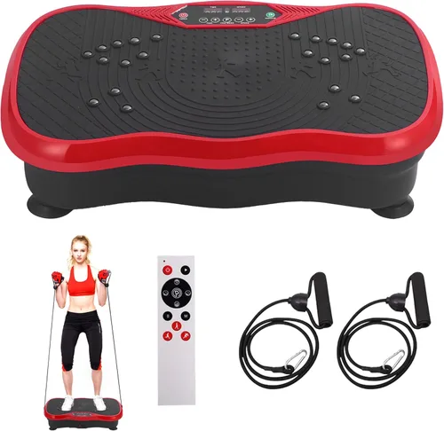 Vista 7 de Vibration Plate Exercise Machine, Vibrating Plate Fitness Platform with Remote Control – Portable Vibration Plates for Lymphatic Drainage