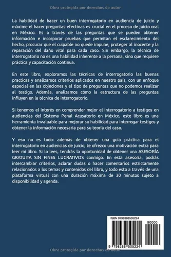 Vista 2 de El interrogatorio en audiencia Interrogatorio en audiencias de juicio (Spanish Edition)