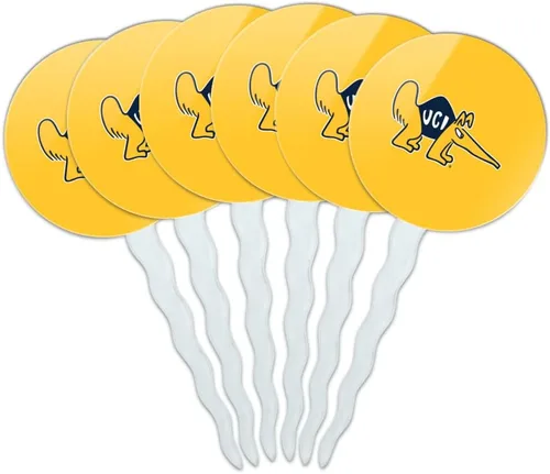 Vista 89 de Abilene Christian - Juego de 6 palillos para cupcakes con logotipo secundario