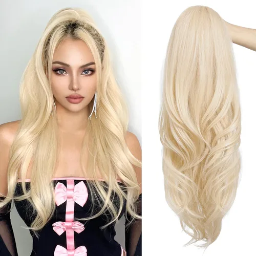 Vista 11 de SEIKEA Extensión versátil de cola de caballo con cordón, 18 pulgadas de largo, ondulado, con clip de varias capas, extensiones de cabello de cola