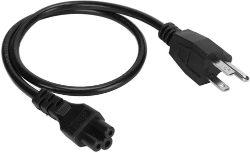 Vista 6 de Toptekit - Cable de alimentación de Mickey Mouse de 3 clavijas de EE. UU., cable corto de alimentación de CA NEMA 5-15P macho a IEC320 C5 hembra