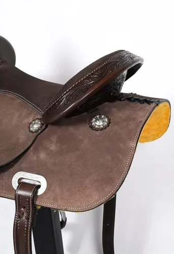 Vista 7 de Western Horse Barrel Racing Trail Saddle Tack Set American Leather