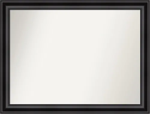 Vista 78 de Amanti Art Espejo personalizado, espejo de baño negro puente, espejo de pared o espejo de tocador de baño sobre el fregadero (26 x 26 pulgadas)
