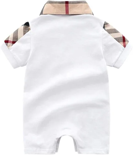 Vista 2 de daimengmeng Mameluco de caballero para bebés y niños con corbata, traje de boda de una pieza