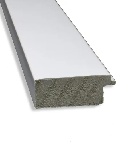 Vista 2 de Amanti Art Espejo de pared blanco de 23 x 19 pulgadas, espejo de baño rectangular estrecho blanco para decoración de pared de sala de estar, marco