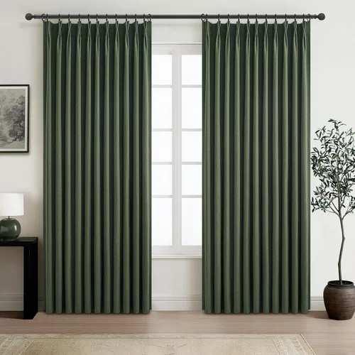 Vista 18 de Cortinas y Drapeados Modernos con Pliegues Pellizco Rosa Bebé de 84 Pulgadas de Largo, Juego de 2 Paneles para Sala de Estar, Cortina de Ventana