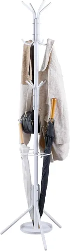 Vista 10 de Kitsanery Perchero independiente, árbol de metal con soporte para paraguas, sombrero y perchero para entrada, pasillo, sala de estar, dormitorio