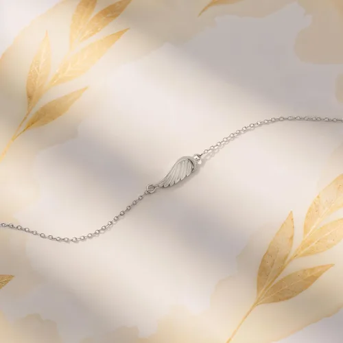 Vista 5 de Sofia Milani - Pulsera de plata de ley 925 maciza para mujer - Colgante de alas de pluma de ángel - 30239, Metal